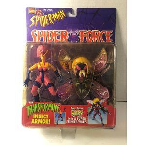 1997 Toy Biz Spider-Man - Spider Force ~ Transforming Wasp